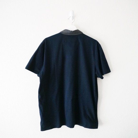 Ted Baker London Mens SS Polo Navy Size 6 EUC - Picture 5 of 7